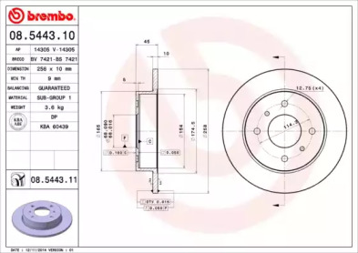 Тормозной диск (BRECO: BS 7421)