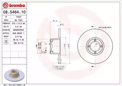 Тормозной диск (BRECO: BS 7424)