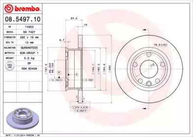 Тормозной диск (BRECO: BS 7427)