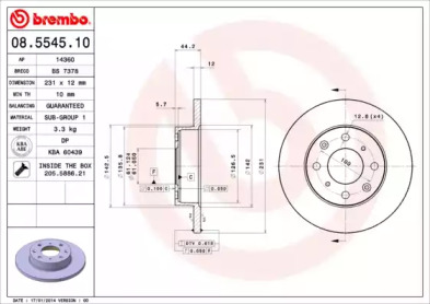 Тормозной диск (BRECO: BS 7378)