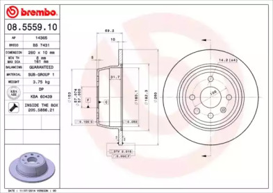 Тормозной диск (BRECO: BS 7431)