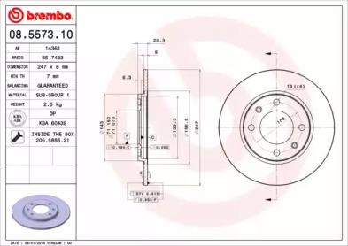 Тормозной диск (BRECO: BS 7433)