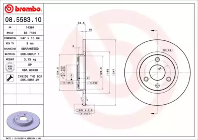 Тормозной диск (BRECO: BS 7436)