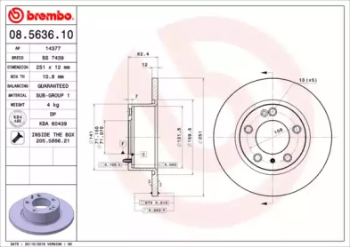 Тормозной диск (BRECO: BS 7439)