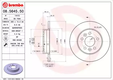 Тормозной диск (BRECO: BS 7594)