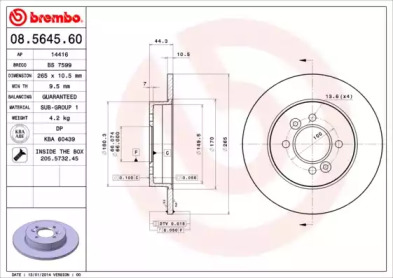 Тормозной диск (BRECO: BS 7599)