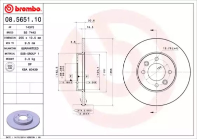 Тормозной диск (BRECO: BS 7442)