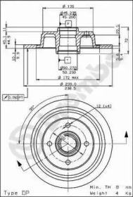 Тормозной диск (BRECO: BS 7455)