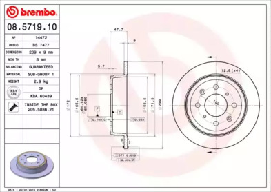 Тормозной диск (BRECO: BS 7477)