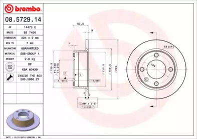 Тормозной диск (BRECO: BS 7456)