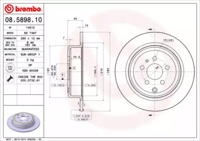 Тормозной диск (BRECO: BS 7497)