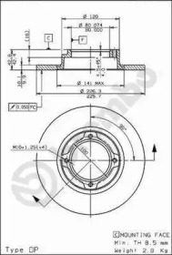 Тормозной диск (BRECO: BS 7516)