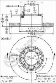 Тормозной диск (BRECO: BS 7532)