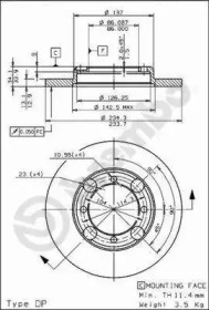 Тормозной диск (BRECO: BS 7548)