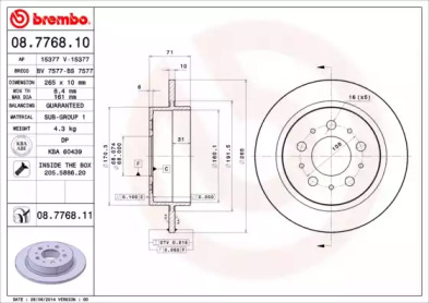 Тормозной диск (BRECO: BS 7577)