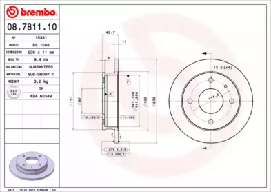 Тормозной диск (BRECO: BS 7588)