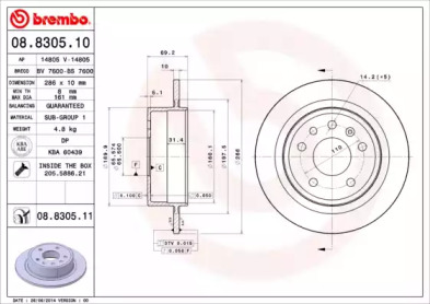 Тормозной диск (BRECO: BS 7600)