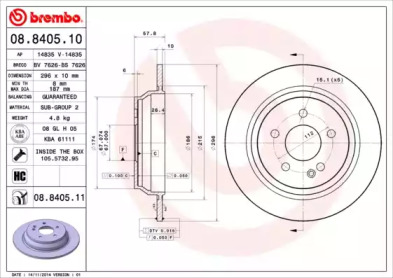 Тормозной диск (BRECO: BS 7626)