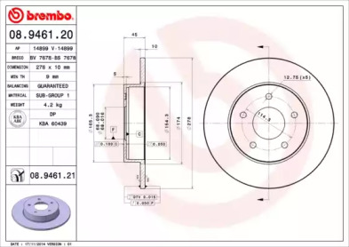 Тормозной диск (BRECO: BS 7678)