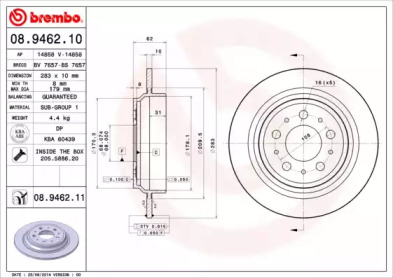 Тормозной диск (BRECO: BS 7657)