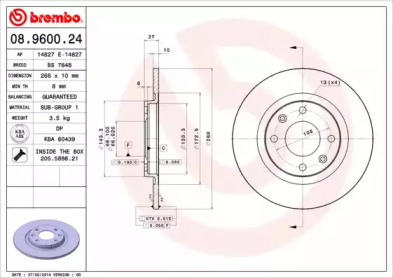 Тормозной диск (BRECO: BS 7648)