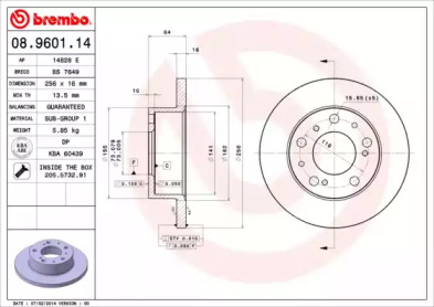 Тормозной диск (BRECO: BS 7649)