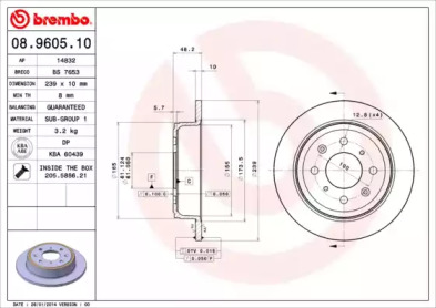 Тормозной диск (BRECO: BS 7653)