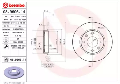 Тормозной диск (BRECO: BS 7654)