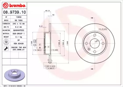 Тормозной диск (BRECO: BS 7658)