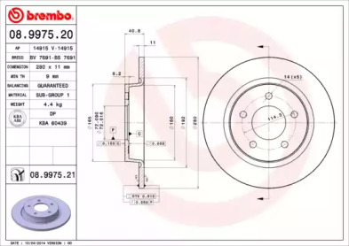 Тормозной диск (BRECO: BV 7691)