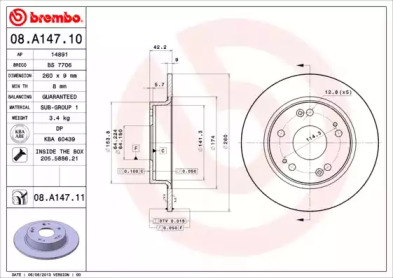 Тормозной диск (BRECO: BS 7706)