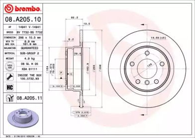 Тормозной диск (BRECO: BS 7732)