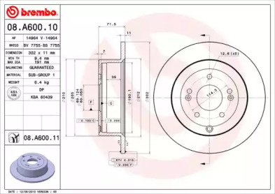 Тормозной диск (BRECO: BS 7755)