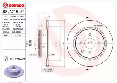 Тормозной диск (BRECO: BS 6016)