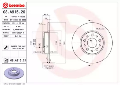 Тормозной диск (BRECO: BS 6060)