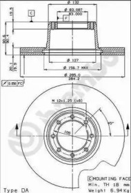 Тормозной диск (BRECO: BS 7828)