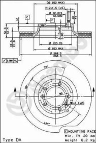 Тормозной диск (BRECO: BS 7861)