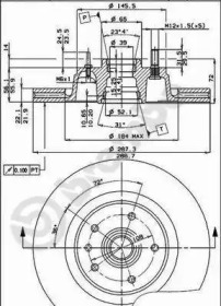 Тормозной диск (BRECO: BS 7907)