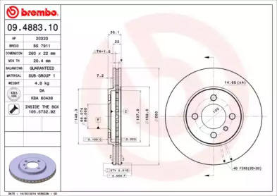 Тормозной диск (BRECO: BS 7911)