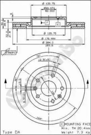 Тормозной диск (BRECO: BS 7973)