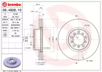 Тормозной диск (BRECO: BS 7915)