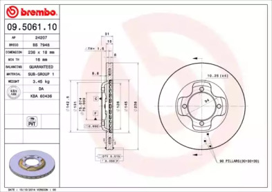 Тормозной диск (BRECO: BS 7948)