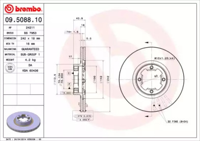 Тормозной диск (BRECO: BS 7953)