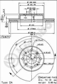 Тормозной диск (BRECO: BS 7961)