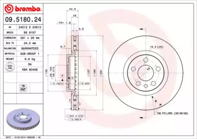 Тормозной диск (BRECO: BS 8157)