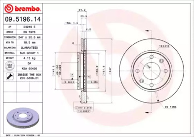 Тормозной диск (BRECO: BS 7976)