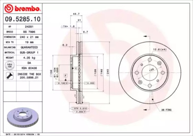 Тормозной диск (BRECO: BS 7996)