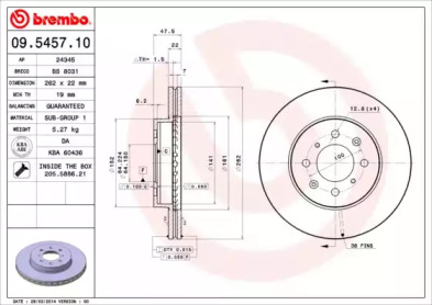 Тормозной диск (BRECO: BS 8031)