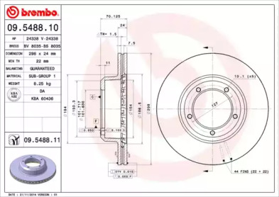 Тормозной диск (BRECO: BS 8035)