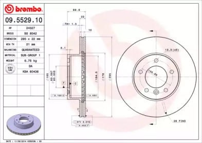 Тормозной диск (BRECO: BS 8042)